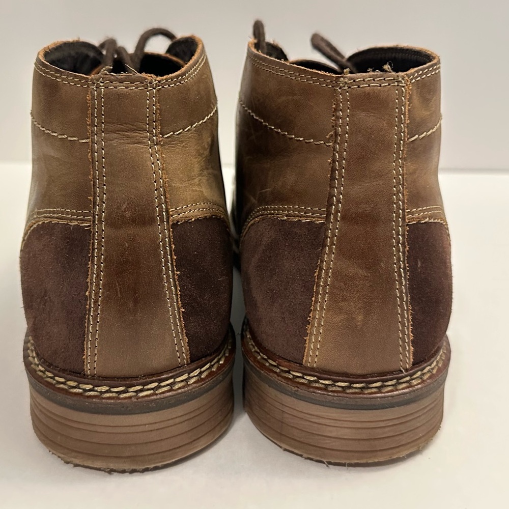 Structure Lionel Men's Leather Chukka Boots in Brown Size 9.5 - Picture 3 of 12